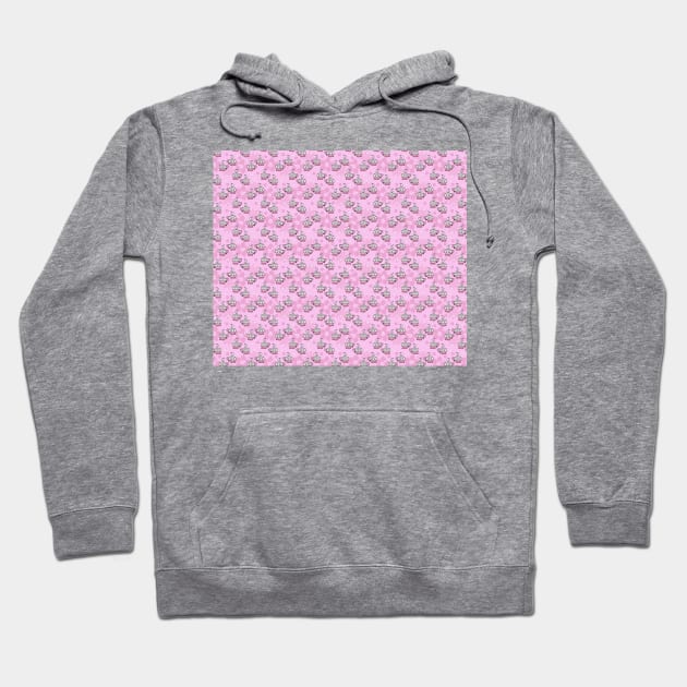 Flower Teacup Pink Pattern Hoodie by saradaboru